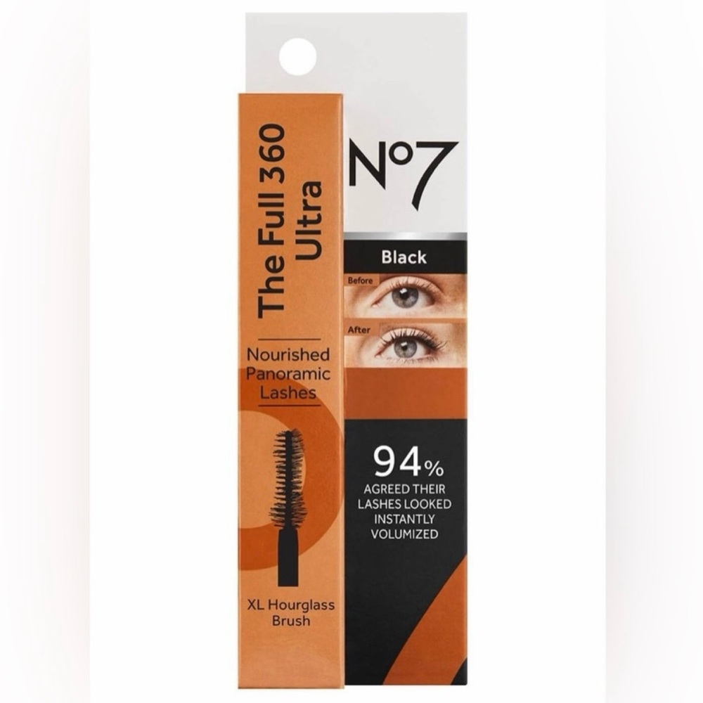 New Boots No7 Full 360 Waterproof Mascara Bkack